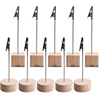 10pcs Foto Titular Memo Clip- Sostenedor de Fotos con Clip con Pino Base de cubo y Cierre de Pinza de Cocodrilo…